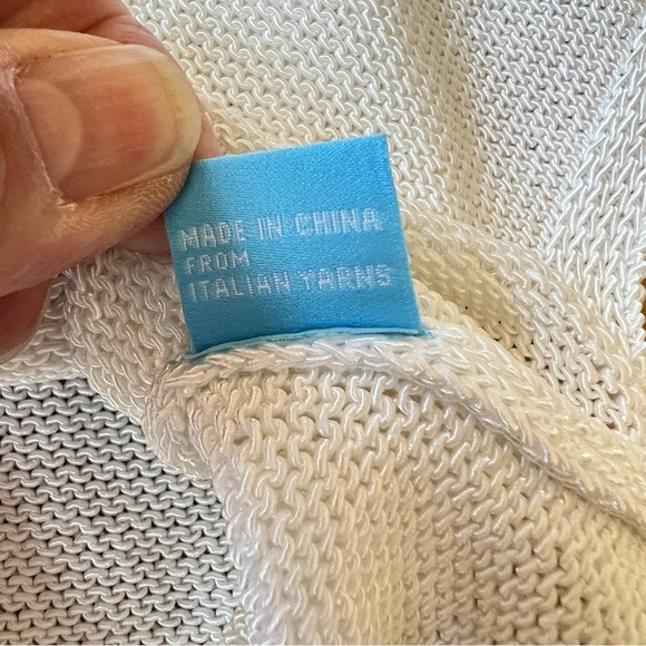 J MCLAUGHLIN CALLUM SWEATER M V NECK HAVANA KNIT YARN RELAXED CASUAL - Picture 12 of 12